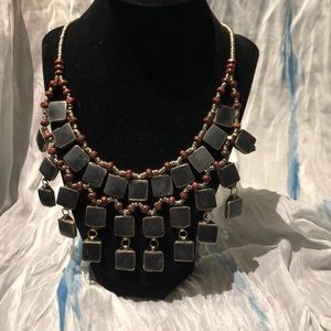 Exotic necklace. 19” end to end.